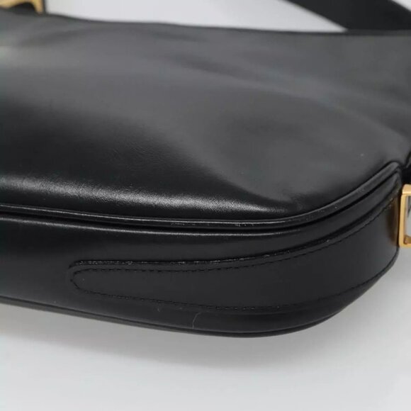 BALLY Shoulder Bag Leather Black Auth - Picture 11 of 16